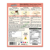 Instant Ready Egg Bhurji Gravy by Satyavijay — back view showing ingredients and product details, studio product photo on white background