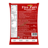 Fire Puri Seriously Spicy by Kirtiraj — back view showing ingredients and product details, studio product photo on white background