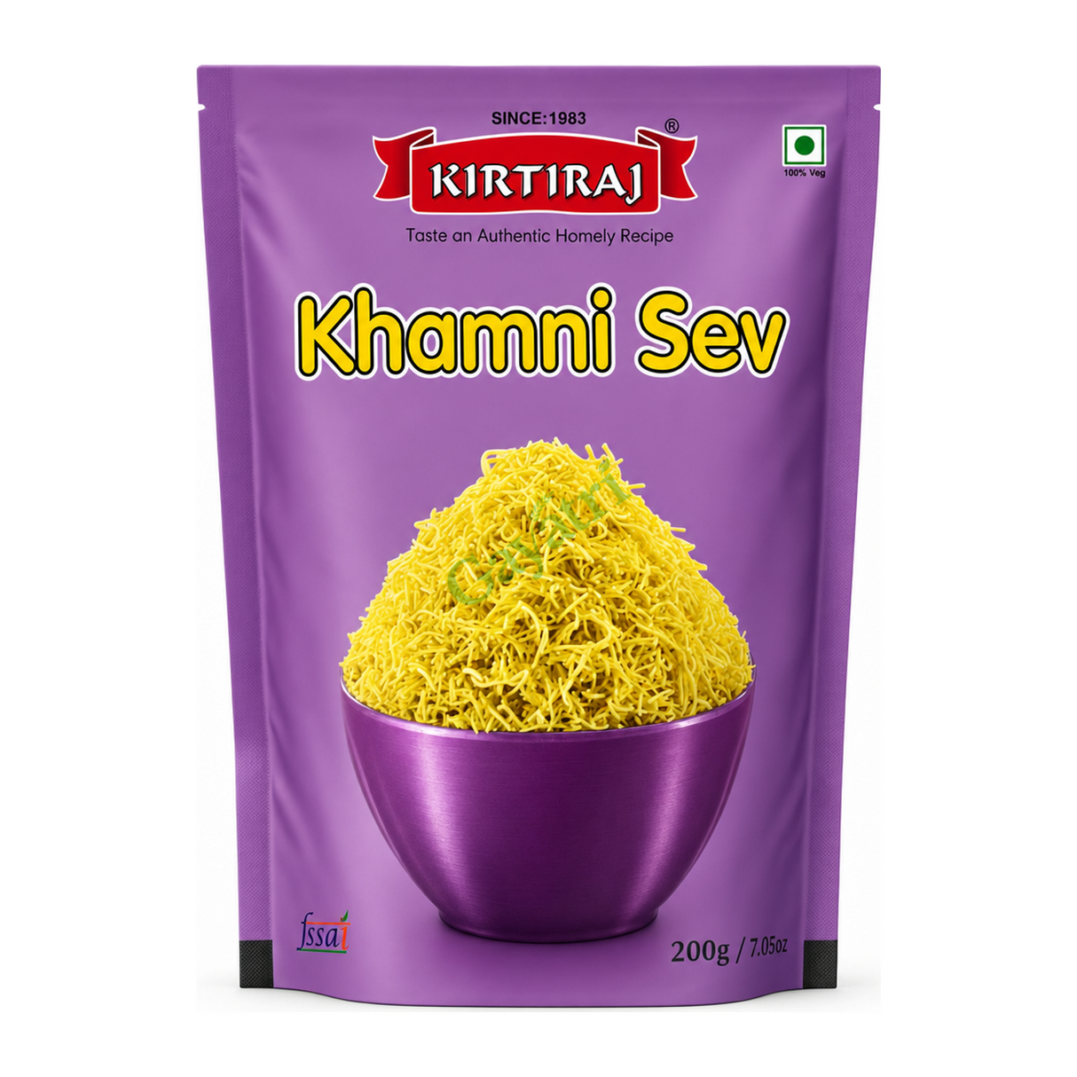 Khamni Sev by Kirtiraj — front view showing product label and branding, studio product photo on white background