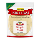 Urad Crisp Single Mari Black Pepper by Kirtiraj — front view showing product label and branding, studio product photo on white background