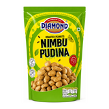 Nimbu Pudina Roasted Peanuts Roasted Peanuts by Diamond — front view showing product label and branding, studio product photo on white background