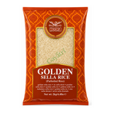 Golden Sella Rice Parboiled Rice by Heera — front view showing product label and branding, studio product photo on white background