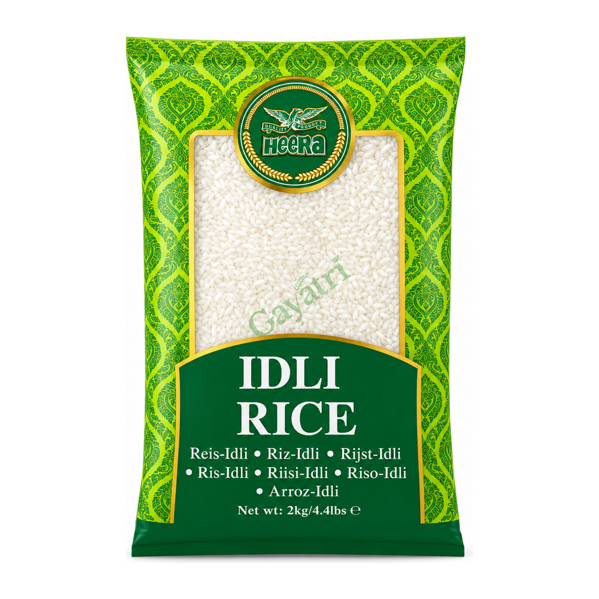 Idli Rice by Heera — front view showing product label and branding, studio product photo on white background