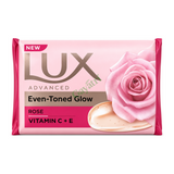 Lux Advanced Even-Toned Glow Rose Vitamin C + E by Lux — front view showing product label and branding, studio product photo on white background
