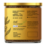 Gold Pure Instant Coffee Freeze Dried by Beans N Flavour — ingredients side panel, studio product photo on white background