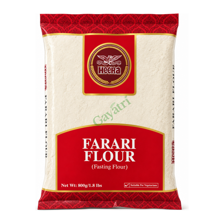 Farari Flour (Fasting Flour) by Heera — front view showing product label and branding, studio product photo on white background