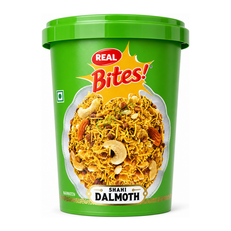 Shahi Dalmoth by Real Bites! — front view showing product label and branding, studio product photo on white background