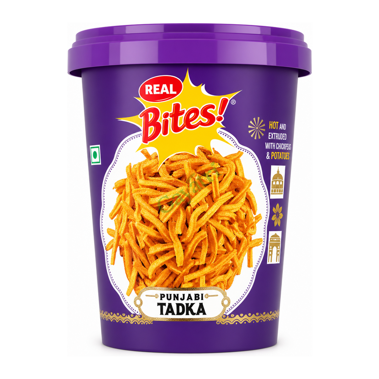 Punjabi Tadka by Real Bites! — front view showing product label and branding, studio product photo on white background