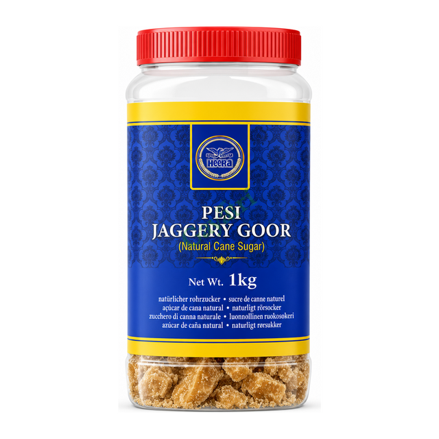 Pesi Jaggery Goor by Heera — front view showing product label and branding, studio product photo on white background