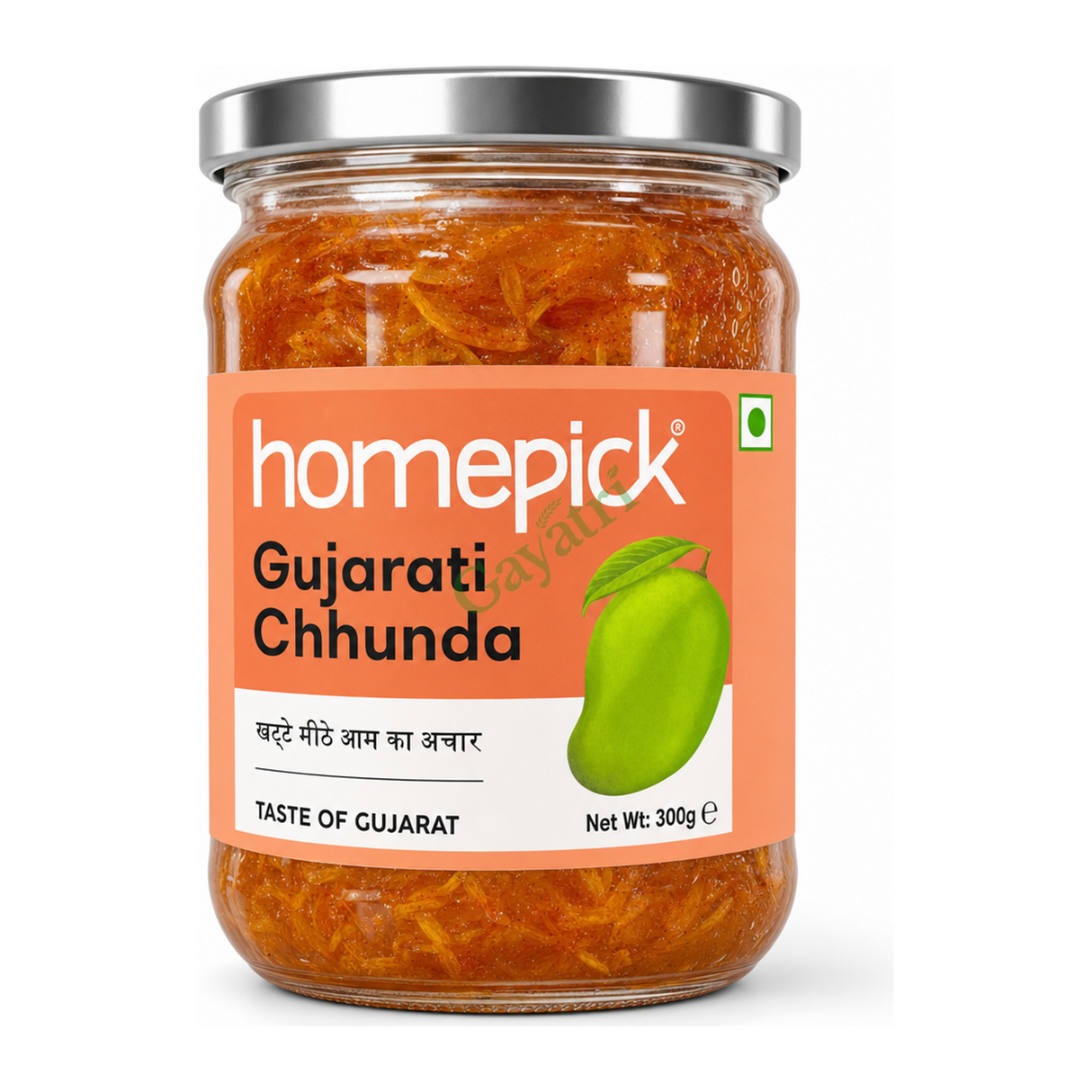 Amba Haldi by Homepick Food, Beverages & Tobacco > Food Items > Condiments & Sauces > Pickled Fruits & Vegetables — front view showing product label and branding, studio product photo on white background