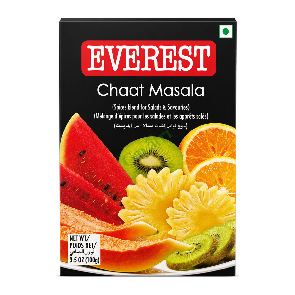 Chaat Masala by Everest — front view showing product label and branding, studio product photo on white background
