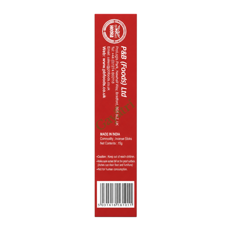 Pure Chandan Premium Masala Incense by Heera — side panel, studio product photo on white background