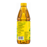 Pure Mustard Oil by Heera — back view showing ingredients and product details, studio product photo on white background