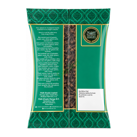 Cloves Whole by Heera — back view showing ingredients and product details, studio product photo on white background