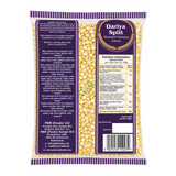 Dariya Split Roasted chickpea halves by Heera — back view showing ingredients and product details, studio product photo on white background