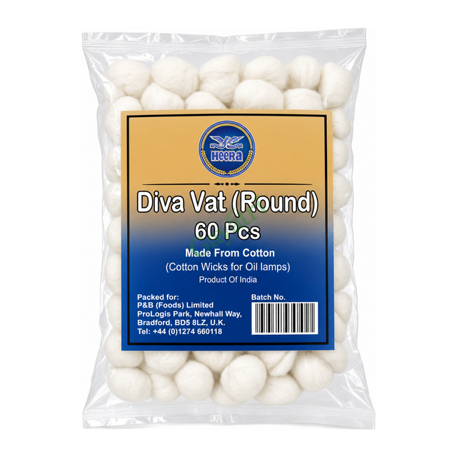 Heera Pooja Diva Vat by Heera Religious Items — front view showing product label and branding, studio product photo on white background