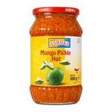 Mango Pickle Hot Hot by Ashoka — front view showing product label and branding, studio product photo on white background
