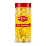 Mazo Mango Candy by Mukhwas Bites — front view showing product label and branding, studio product photo on white background