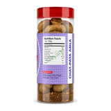 Chat-Pata Amla by Mukhwas Bites — back view showing ingredients and product details, studio product photo on white background