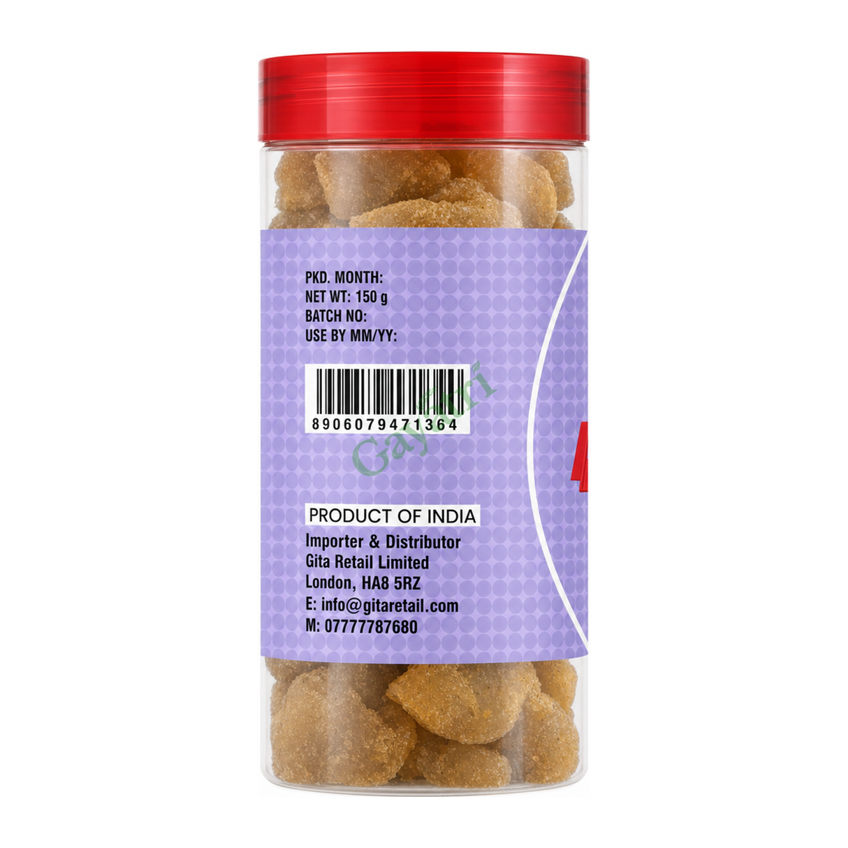 Chat-Pata Amla by Mukhwas Bites — side panel, studio product photo on white background