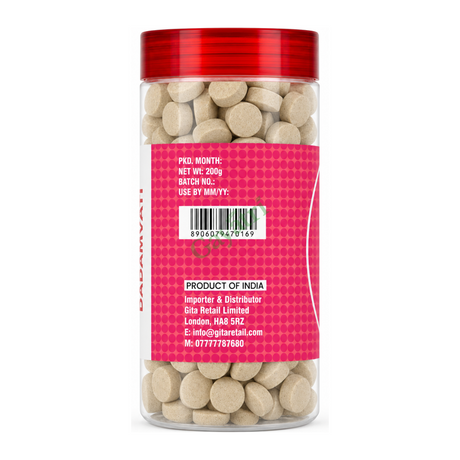 Dadamvati by Mukhwas Bites — back view showing ingredients and product details, studio product photo on white background