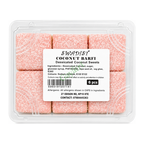 Swadist Coconut Barfi 6 pcs