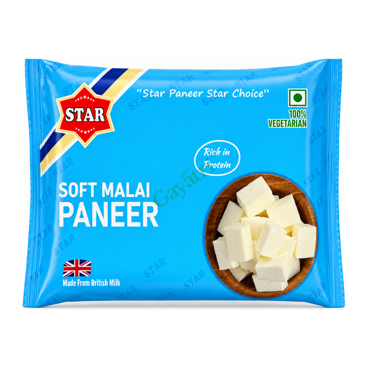 Soft Malai Paneer by Star — front view showing product label and branding, studio product photo on white background