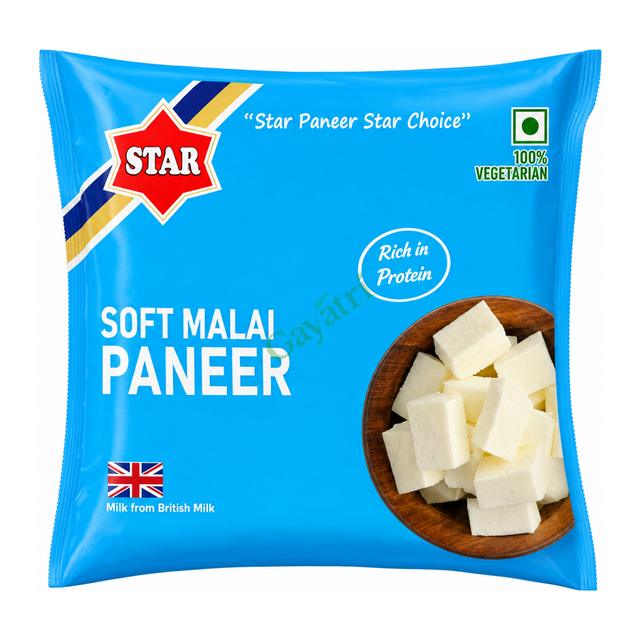 Soft Malai Paneer Soft Malai by Star — front view showing product label and branding, studio product photo on white background