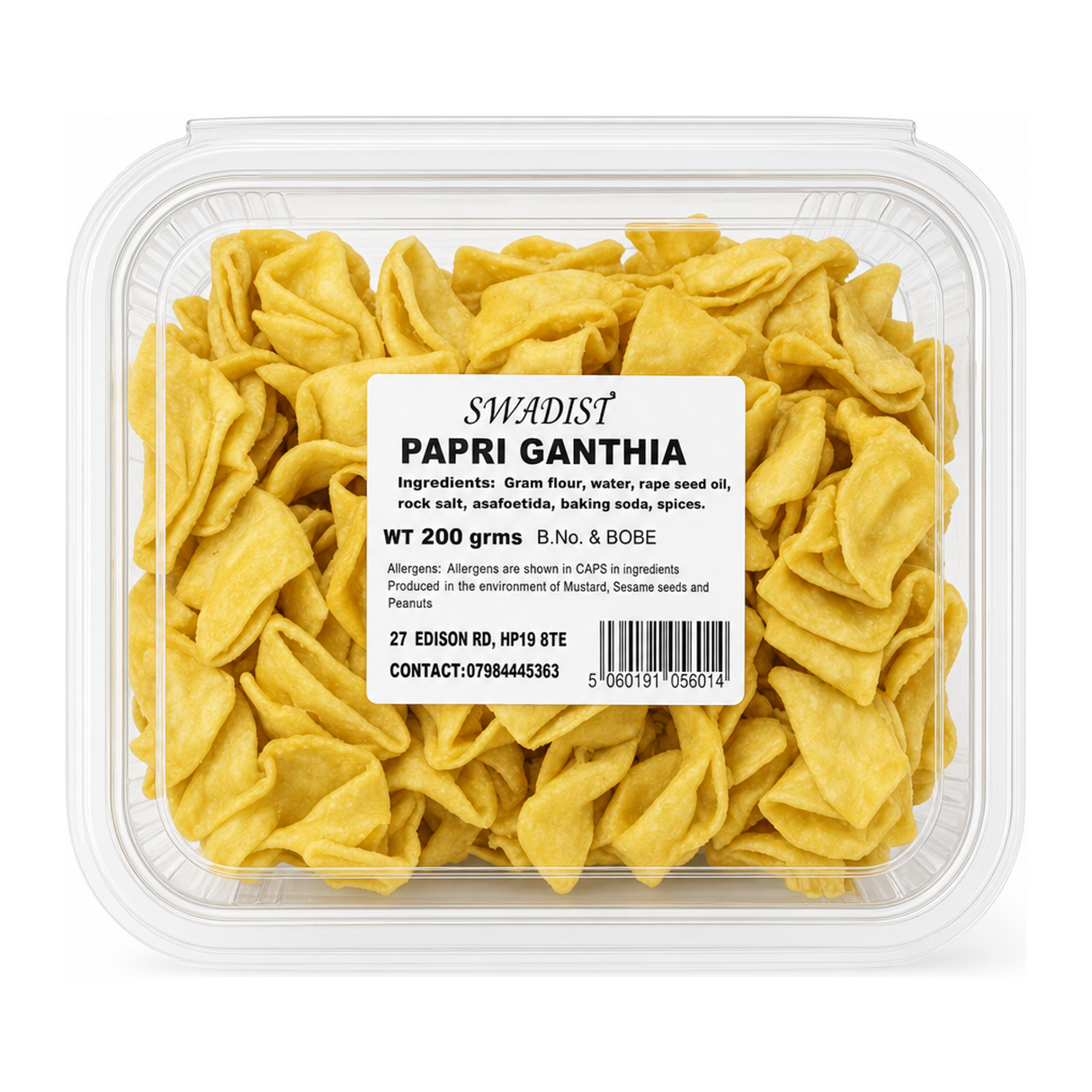 Papri Ganthia by Swadist — front view showing product label and branding, studio product photo on white background