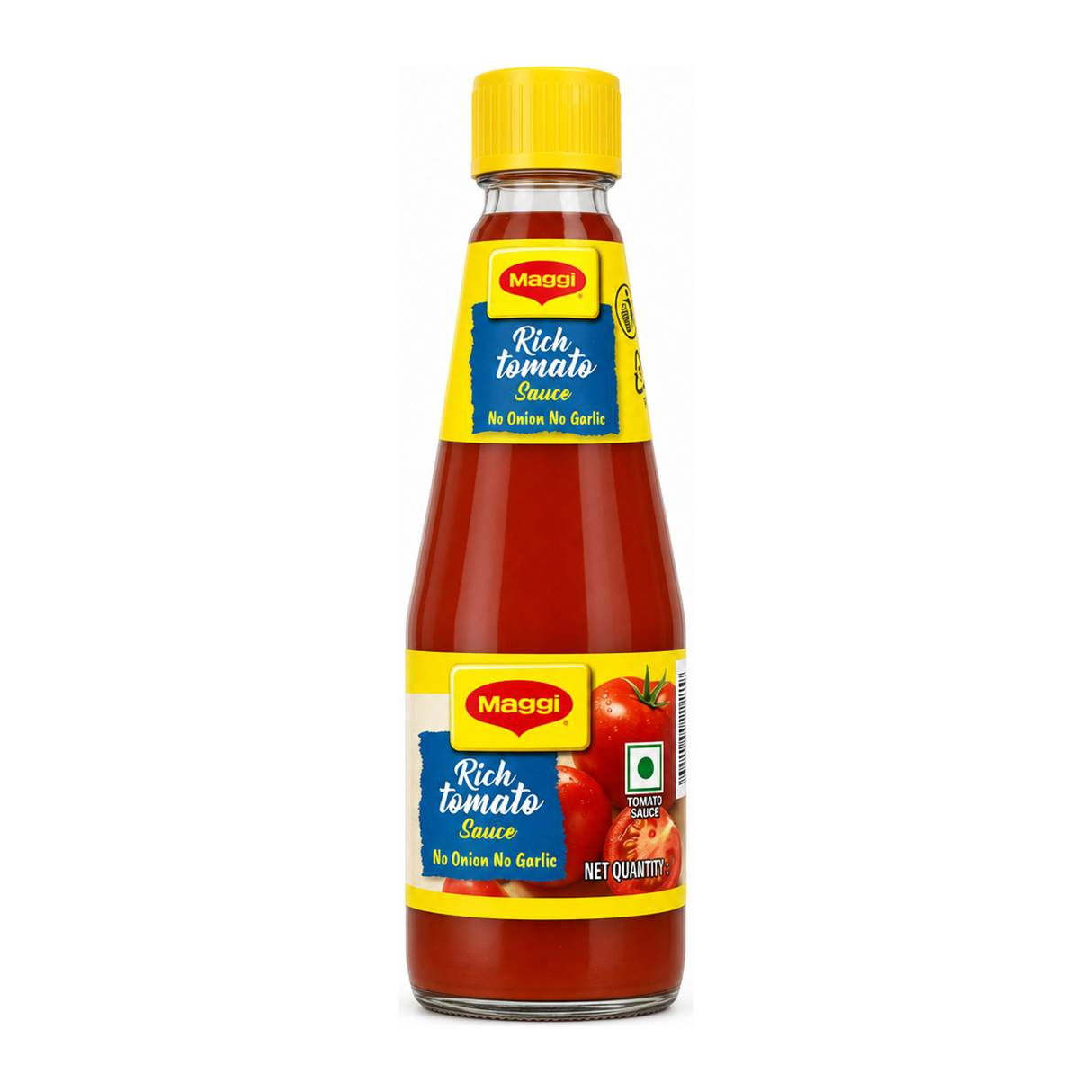 Rich Tomato Sauce No Onion No Garlic No Onion No Garlic by Maggi — front view showing product label and branding, studio product photo on white background
