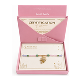 Elegance In Every Knot Rakhi by Advait Rakhi's — front view showing product label and branding, studio product photo on white background