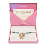 Elegance in Every Knot Butterfly Rakhi by Advait Rakhi — front view showing product label and branding, studio product photo on white background
