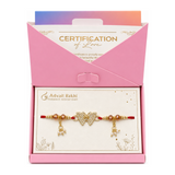 Elegance in Every Knot by Advait Rakhi — front view showing product label and branding, studio product photo on white background
