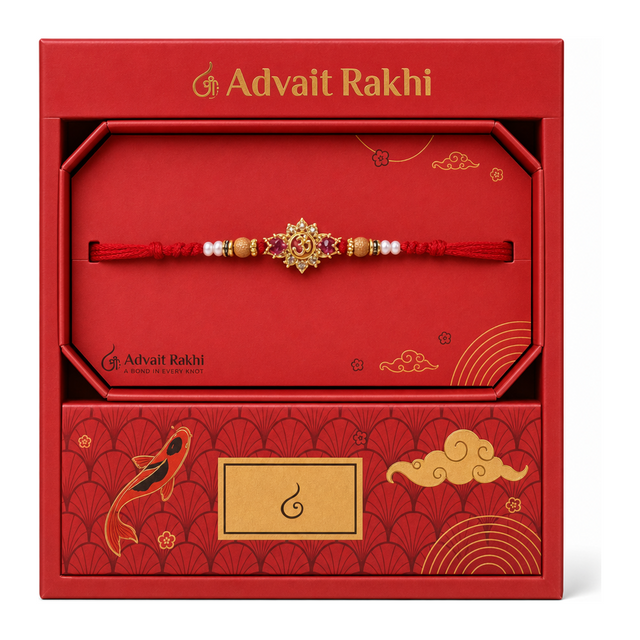 Advait Rakhi by Advait Rakhi — front view showing product label and branding, studio product photo on white background