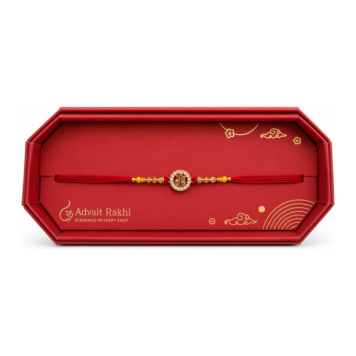 Advait Rakhi by Advait — front view showing product label and branding, studio product photo on white background