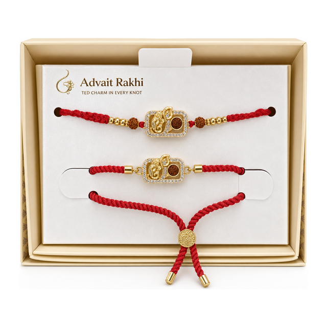 Advait Rakhi by Advait — front view showing product label and branding, studio product photo on white background