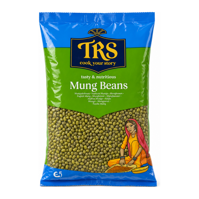 Mung Beans by TRS — front view showing product label and branding, studio product photo on white background