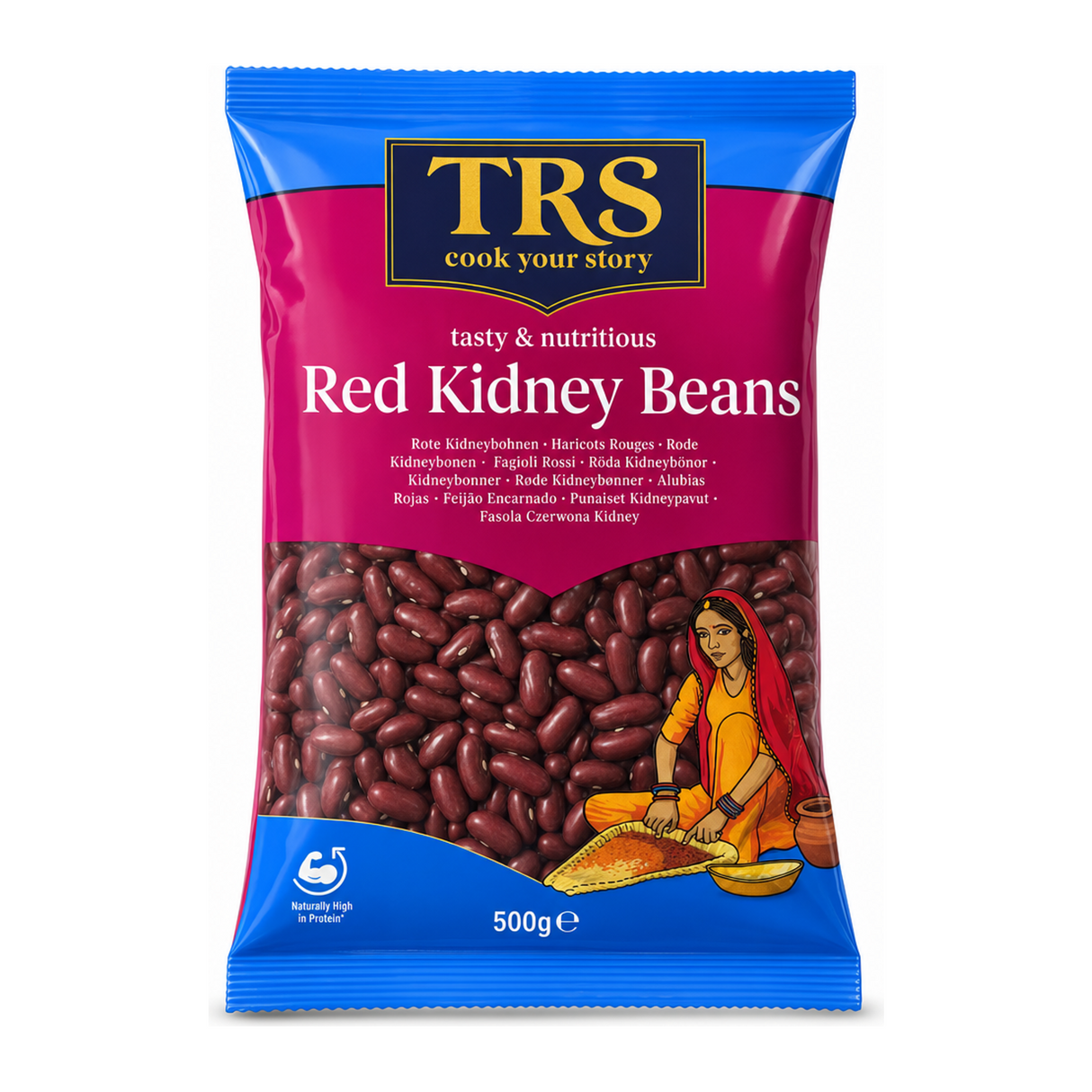 Red Kidney Beans by TRS — front view showing product label and branding, studio product photo on white background