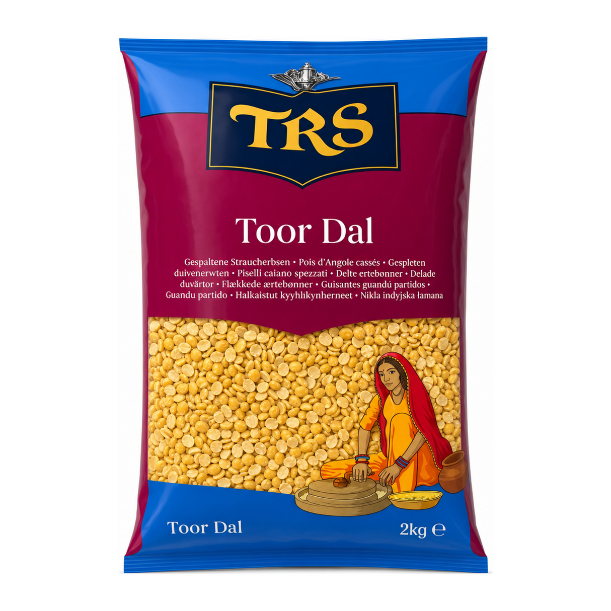 Toor Dal by TRS — front view showing product label and branding, studio product photo on white background