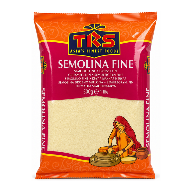 Semolina Fine by TRS — front view showing product label and branding, studio product photo on white background