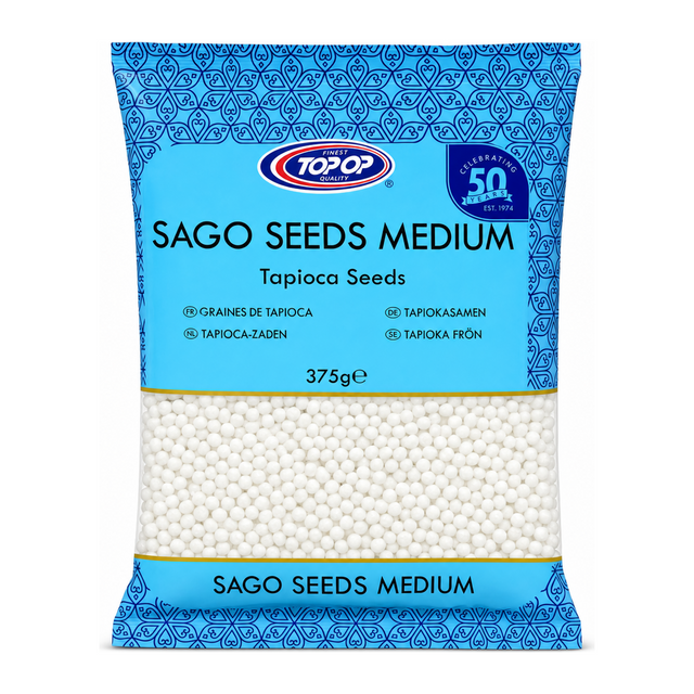 Sago Seeds Medium Medium by Top-Op — front view showing product label and branding, studio product photo on white background