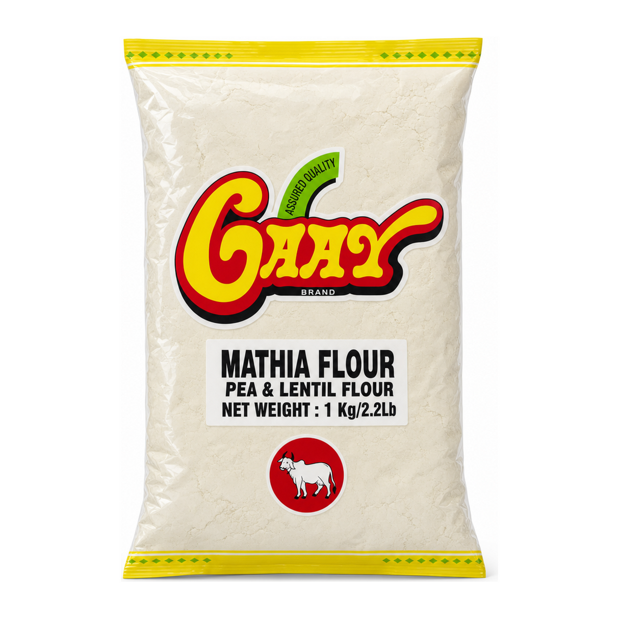 Mathia Flour Pea & Lentil Flour by Gopi — front view showing product label and branding, studio product photo on white background