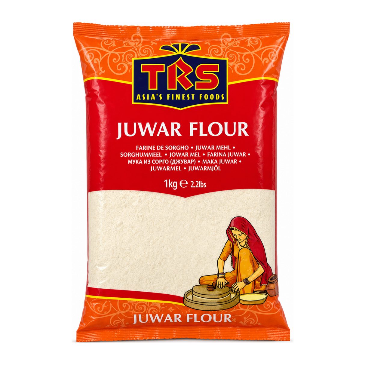 Juwar Flour by TRS — front view showing product label and branding, studio product photo on white background