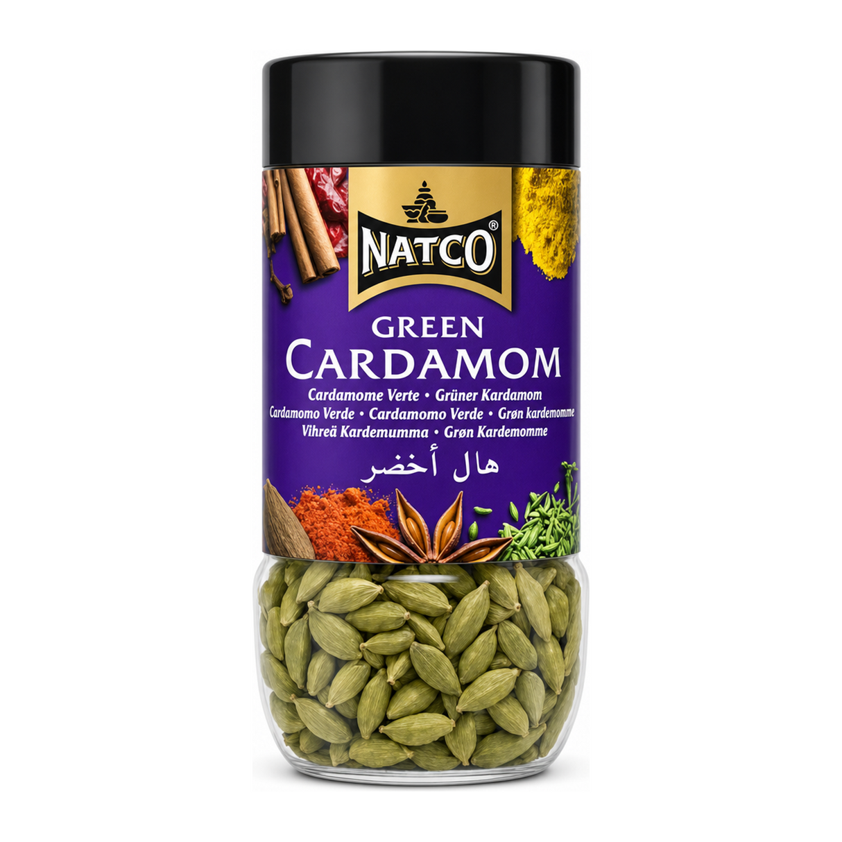 Natco Green Cardamom by Natco — front view showing product label and branding, studio product photo on white background