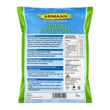 Armaan Unfried Sliced Patra 900g by Armaan — back view showing ingredients and product details, studio product photo on white background
