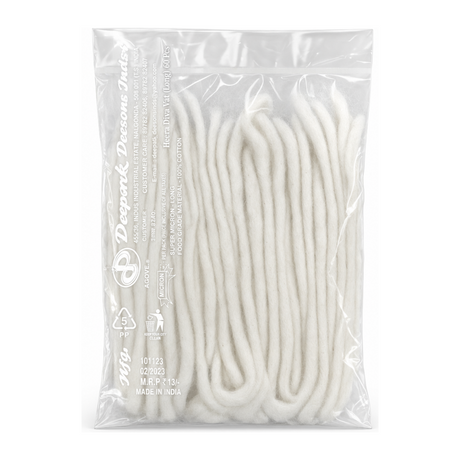 Heera Diva Vat (Long) 60 Pcs by Heera — back view showing ingredients and product details, studio product photo on white background