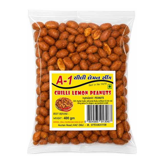 A-1 Chilli Lemon Peanuts by A-1 — front view showing product label and branding, studio product photo on white background