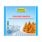 Armaan Punjabi Samosa by Armaan — front view showing product label and branding, studio product photo on white background