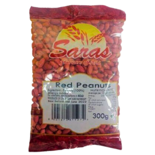 Saras Red Peanuts 300g