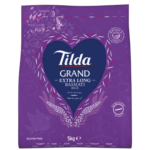 Tilda Grand Long Grain Rice 5kg